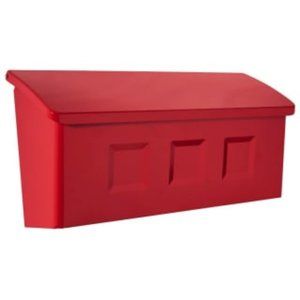 NEW! Architectural Mailboxes 2689R Wayland Wall Mount Mailbox, Small, Red